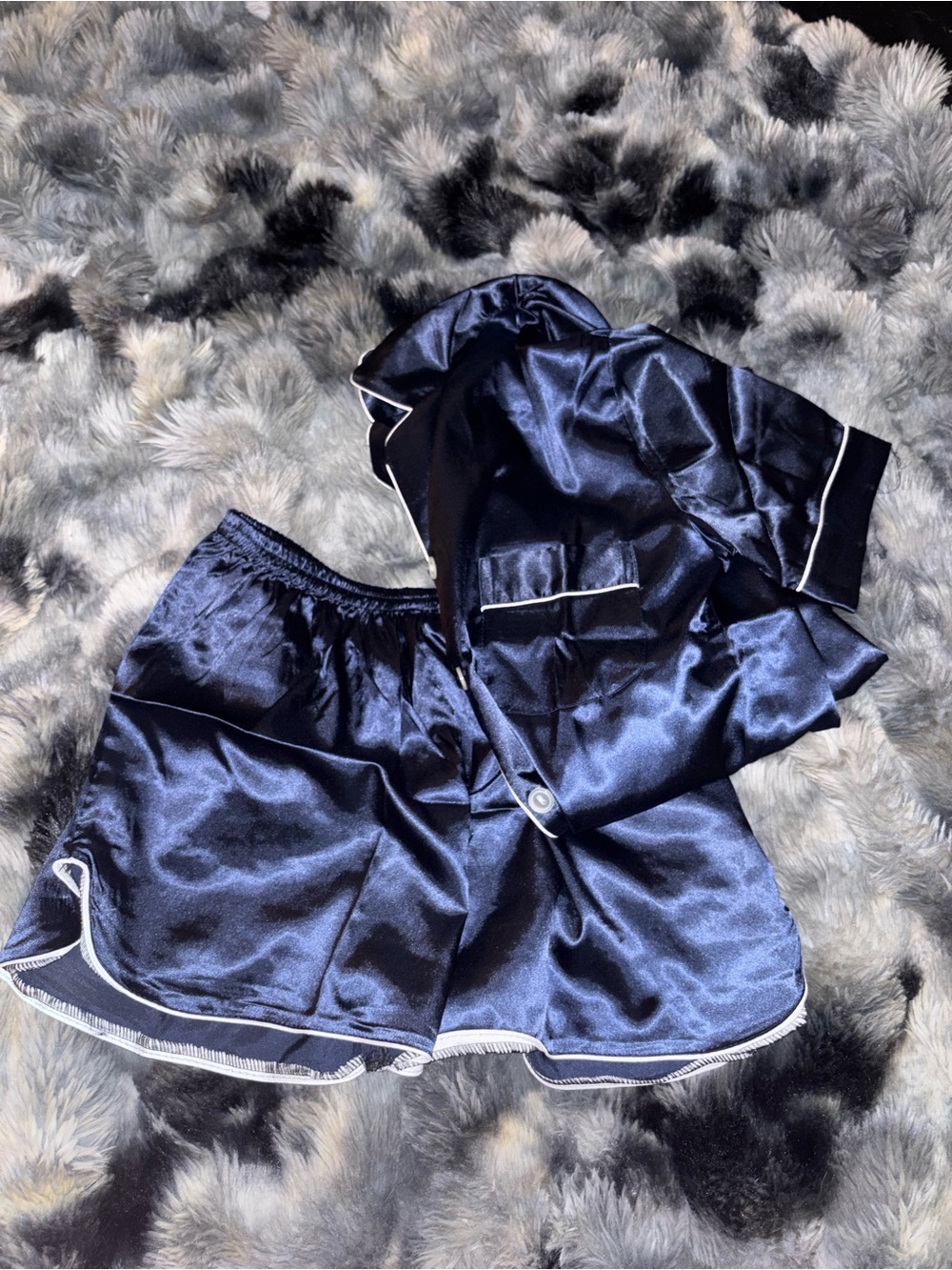 satin pj set